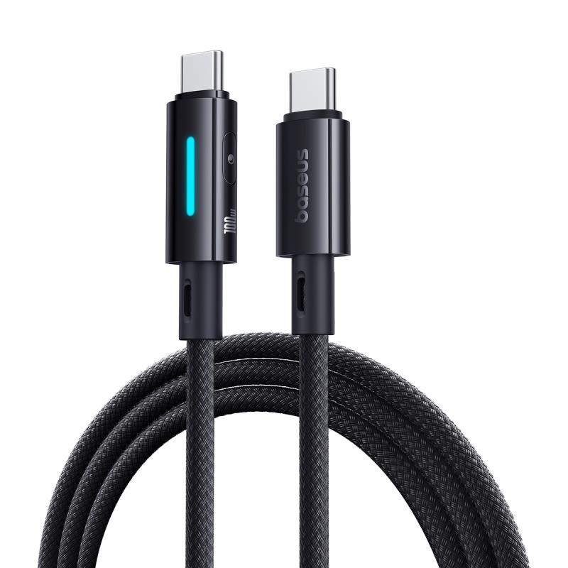 Baseus Lit P10379000121-00 καλώδιο USB-C σε USB-C 100W, 1μ, μαύρο