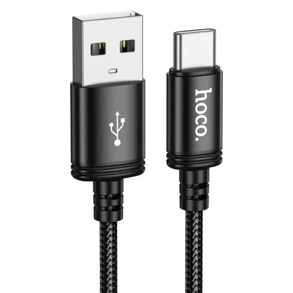 HOCO X91 καλώδιο USB-A σε USB-C, 3A, 3 μ, μαύρο