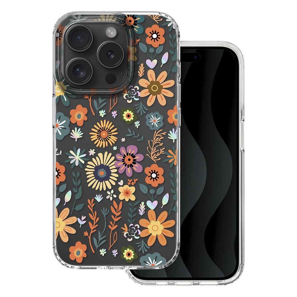 TechWave Deco case for Apple iPhone 15 Pro flowers