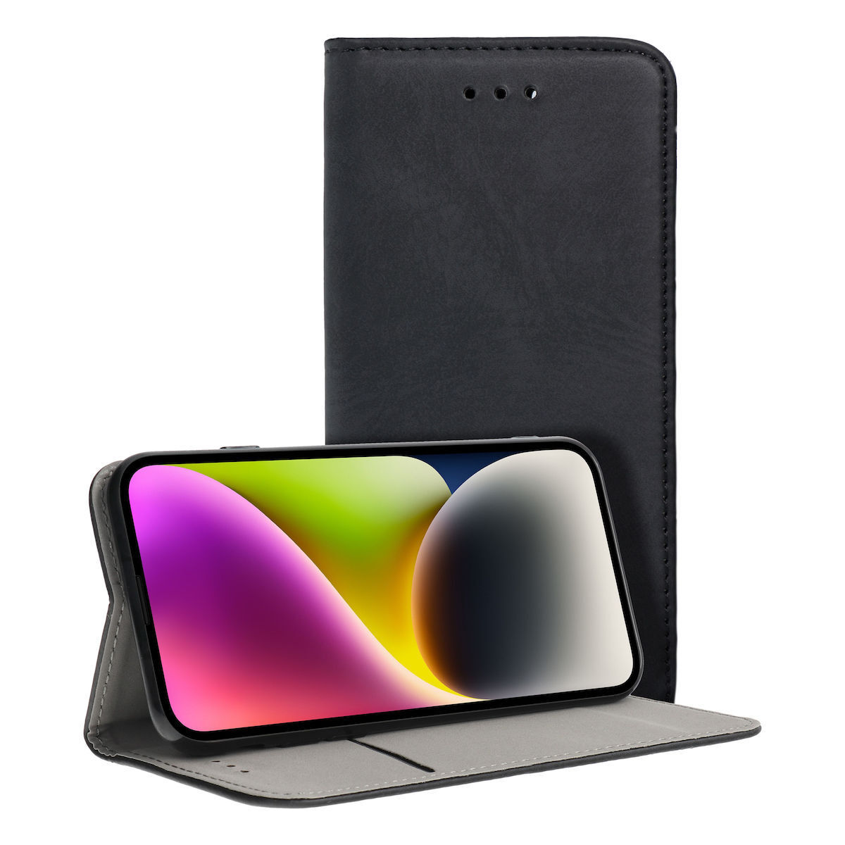 TechWave Smart Leather case for Motorola Moto G34 5G black