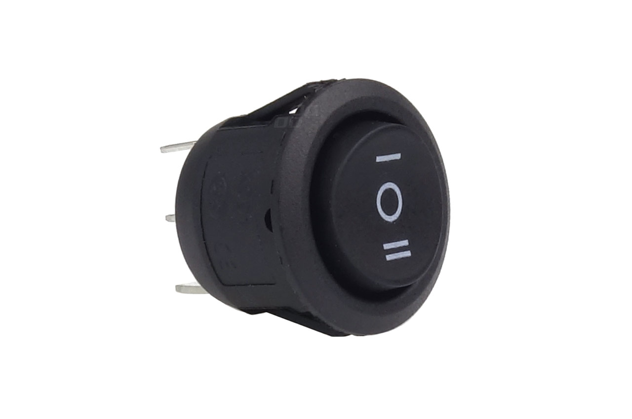 ΔΙΑΚΟΠΤΗΣ ΣΤΡΟΓΓΥΛΟΣ 3 ΘΕΣΕΩΝ 12V 2cm BU03 AMIO - 1ΤΕΜ.