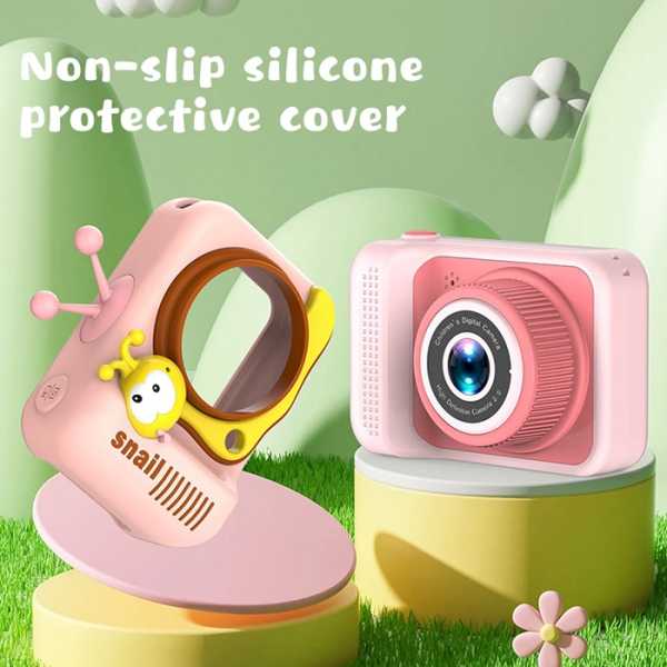 810651-pi-2 Παιδική ψηφιακή κάμερα - Q2 - Snail - 810651 - Pink - Image 3