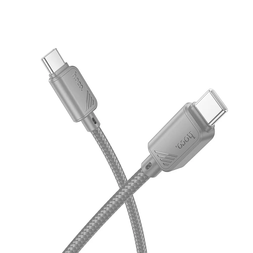 HOCO X113 καλώδιο Type-C σε Type-C ,3A, 60W, 1μ, γκρι