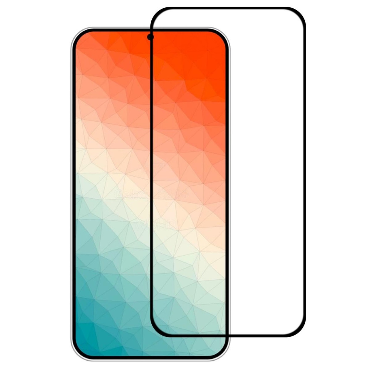 TechWave 5D Full Glue Tempered Glass for Samsung Galaxy S25 black