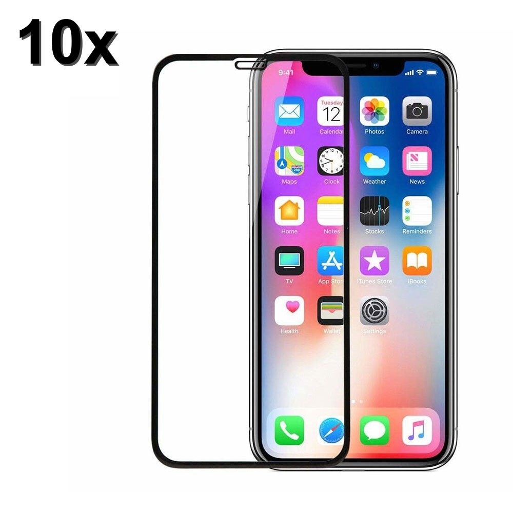 TechWave 5D Full Glue Tempered Glass for Apple iPhone XR / 11 black (Σετ 10 τεμαχίων - bulk)