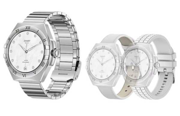 065066-4 Σετ Smartwatch με 3 λουράκια - LG80 Mini - 065066 - White - Image 2