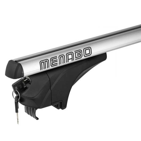 14700_MB_4 ΜΠΑΡΕΣ ΑΛΟΥΜΙΝΙΟΥ ARIEM 118,5 cm ΣΕ ΑΣΗΜΙ ΧΡΩΜΑ ΓΙΑ ΟΡΟΦΗ ΜΕ FLUSH ΚΑΙ RAISED RAILS MENABO - 2 ΤΕΜ. - Image 4