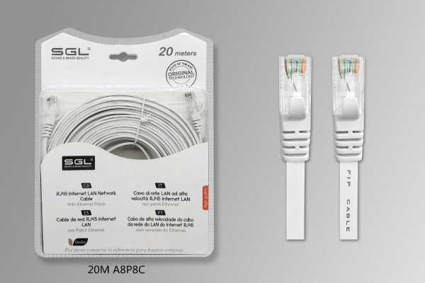 16416248865343647 Καλώδιο δικτύου - Ethernet - 20m - A8P8 - 196444 - Image 2
