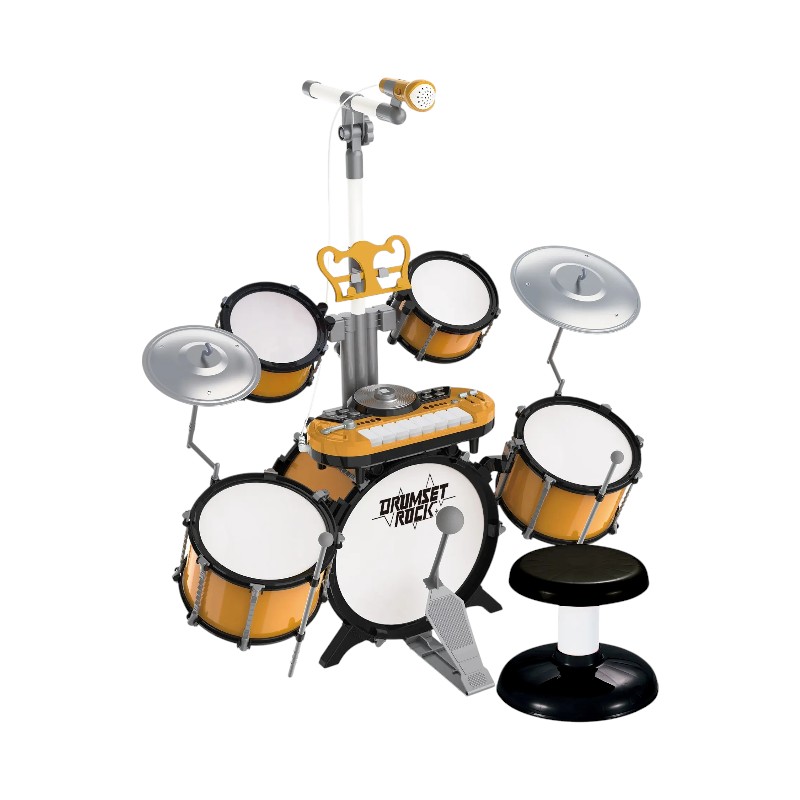 Παιδικό σετ Drums - Jazz Drum - 1902 - 215162 - Gold