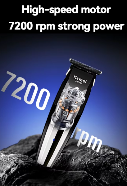 305120-1 Κουρευτική μηχανή - KM-512 - Kemei - Silver - Image 2