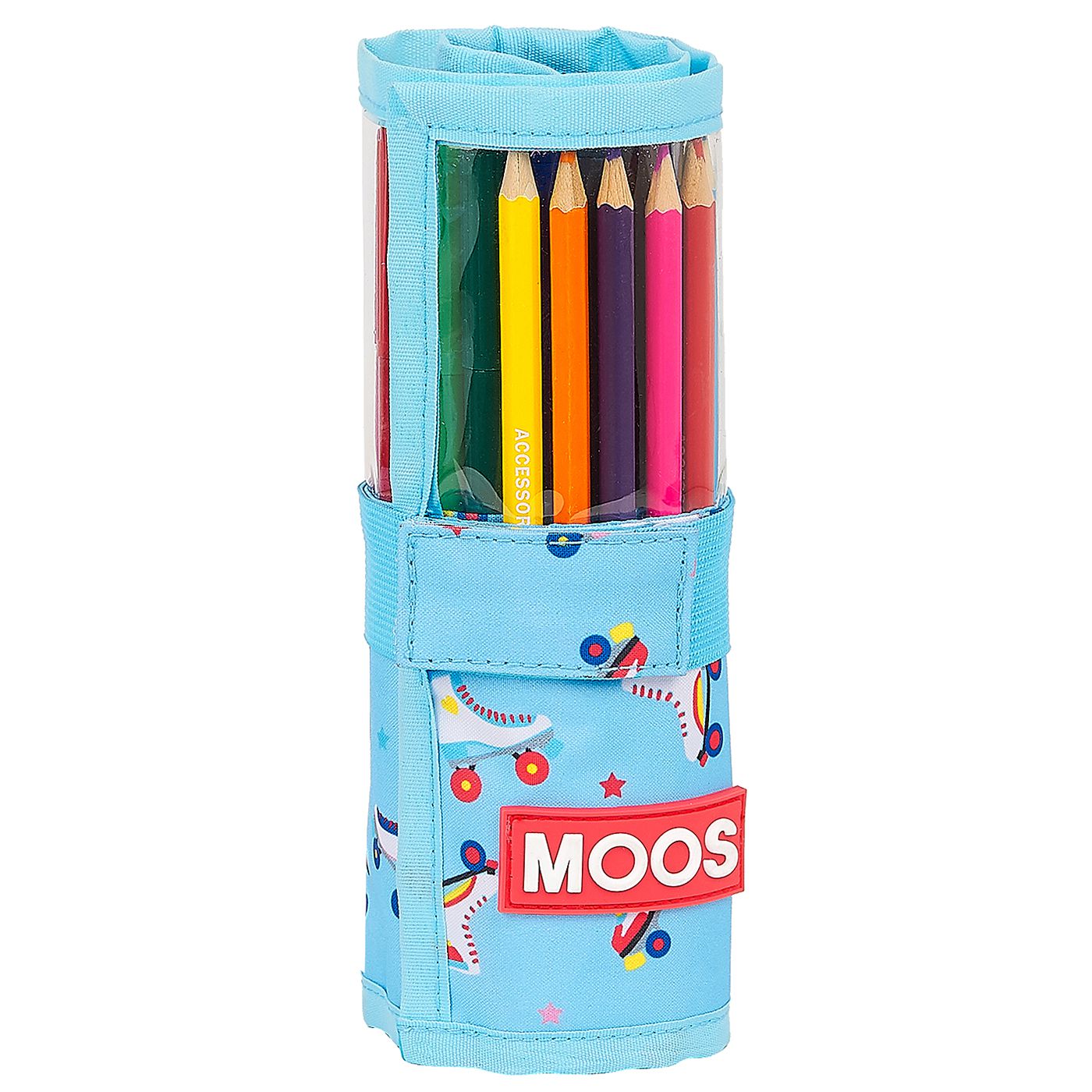 Κασετίνα Βαρελάκι Γεμάτη 27τεμ Moos "rollers" 20x7cm JustNote 703168