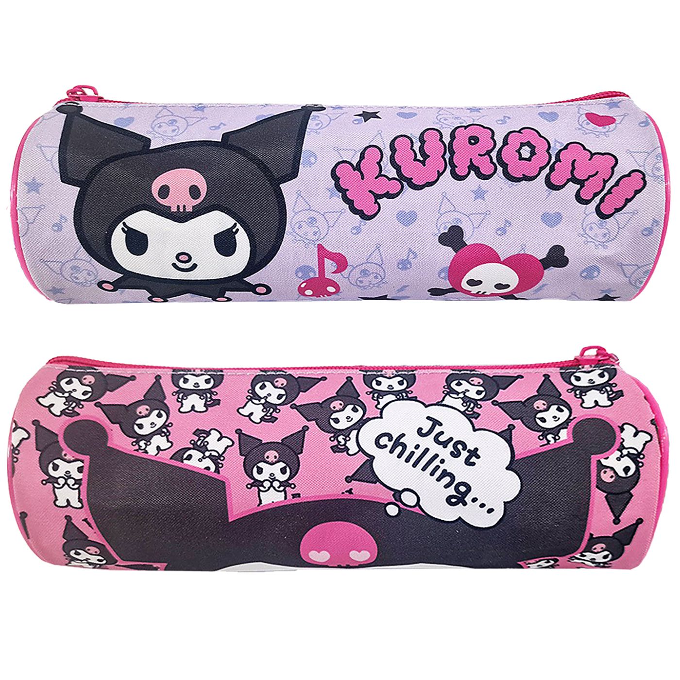 Κασετίνα Βαρελάκι Kuromi 23x8cm Kuromi 1010E-4251