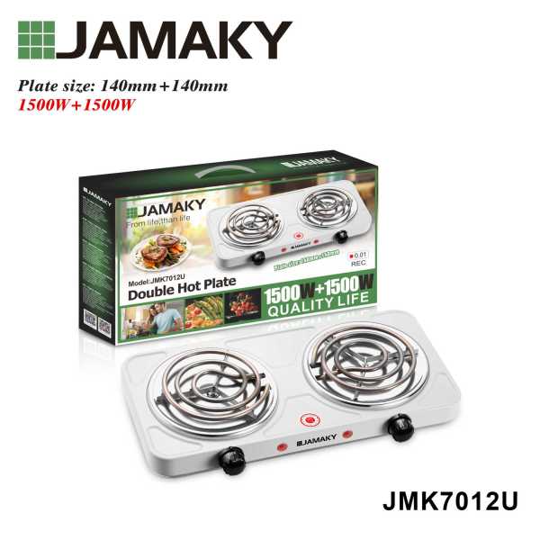 5c990f3af57582d227b006fb95ad21d2 Φορητή ηλεκτρική εστία διπλή - JMK7012U - 012015 - Image 2