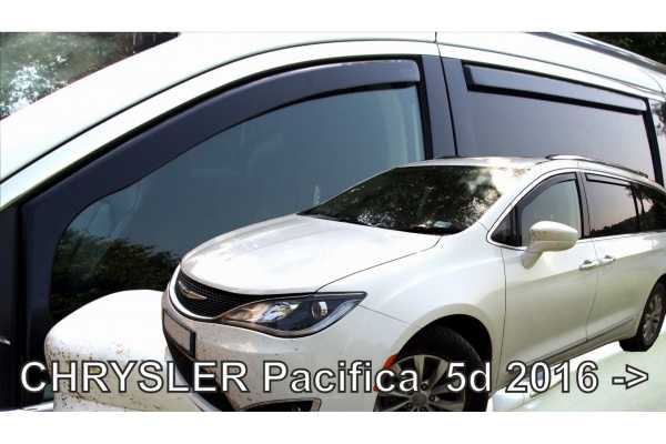 ΑΝΕΜΟΘΡΑΥΣΤΕΣ ΓΙΑ CHRYSLER PACIFICA SW 2016+ ΣΕΤ ΑΥΤΟΚΙΝΗΤΟΥ ΑΠΟ ΕΥΚΑΜΠΤΟ ΦΙΜΕ ΠΛΑΣΤΙΚΟ HEKO - 4 ΤΕΜ.