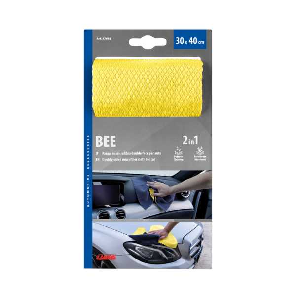 L3799.3_6 ΠΑΝΑΚΙ ΚΑΘΑΡΙΣΜΟΥ/ΣΤΕΓΝΩΜΑΤΟΣ BEE ΔΙΠΛΗΣ ΟΨΕΩΣ ΑΠΟ ΜΙΚΡΟΙΝΕΣ (MICROFIBRE) 30x40cm LAMPA - 1 ΤΕΜ. - Image 6