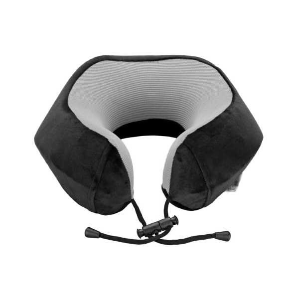 L5416.7_2 ΜΑΞΙΛΑΡΙ ΤΑΞΙΔΙΟΥ ΑΥΧΕΝΑ ΕΡΓΟΝΟΜΙΚΟ MEMORY FOAM ΜΑΥΡΟ/ΓΚΡΙ NECK-LUXE LAMPA - 1 ΤΕΜ. - Image 2