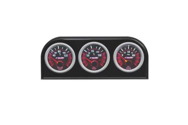 SRDIN_2 ΒΑΣΗ/ΘΗΚΗ 3 ΟΡΓΑΝΩΝ 52mm ΓΙΑ ΤΗΝ ΘΕΣΗ RADIO-CD 1DIN ΜΗΚΟΥΣ 189mm ΣΕ ΜΑΥΡΟ ΧΡΩΜΑ SIMONI RACING  - 1 τεμ. - Image 2