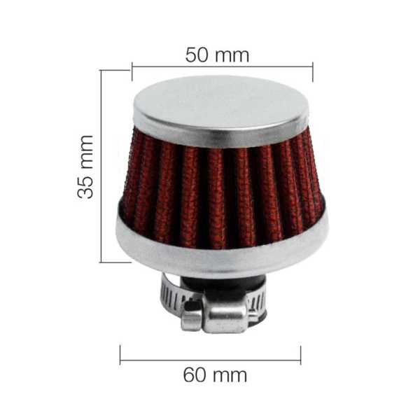 SRFSR3X-2 ΦΙΛΤΡΑΚΙ ΑΝΑΘΥΜΙΑΣΕΩΝ Φ 25 mm -  50-60 Χ 35 mm (ΚΟΚΚΙΝΟ) - Image 2