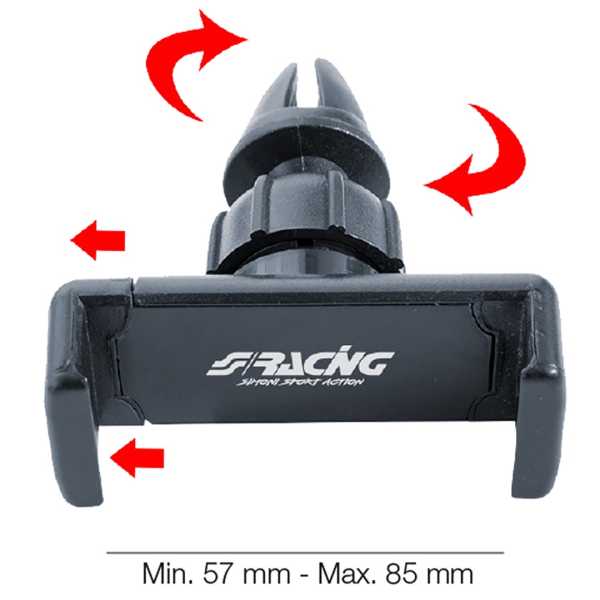 SRPH8-2 ΒΑΣΗ ΚΙΝΗΤΟΥ ΑΕΡΑΓΩΓΟΥ ΜΕ ΚΛΙΠ  55-85mm PHONE HOLDER 8 - Image 2