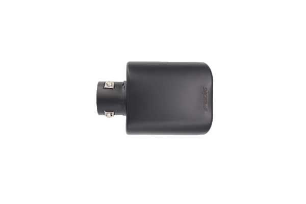 SRTRX16N_3 ΑΚΡΟ (ΜΠΟΥΚΑ) ΕΞΑΤΜΙΣΗΣ ΟΒΑΛ ΜΑΥΡΗ 135x75mm ΜΗΚΟΣ:215mm /ΔΙΑΜΕΤΡΟ ΣΩΛΗΝΑ 37-60mm TRX16N SIMONI RACING - 1 TEM. - Image 3