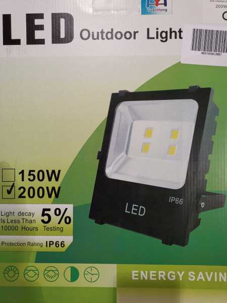 αδιάβροχος-προβολέας-led-200w-6000k-ip66-2007 Προβολέας LED - 200W - IP66 - 6500K - 012007 - Image 2