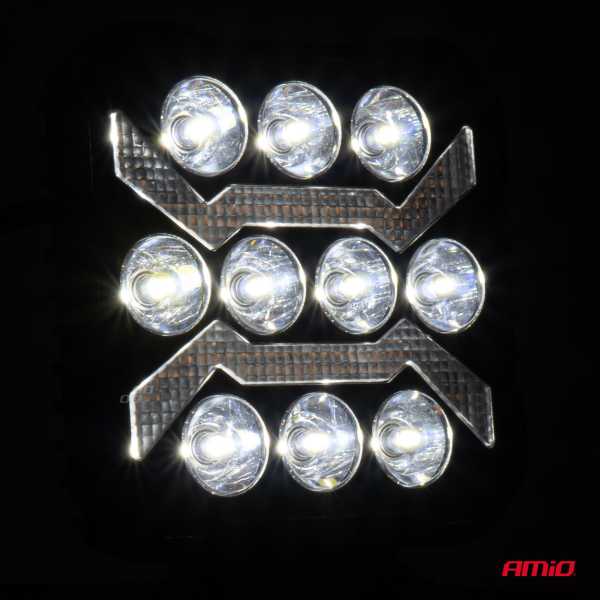 04209_AM_2 ΠΡΟΒΟΛΕΑΣ ΕΡΓΑΣΙΑΣ ΤΕΤΡΑΓΩΝΟΣ LED 54W 9-36V 10.000lm 6.500K 110x110x38mm AWL68 AMIO - 1 ΤΕΜ. - Image 2