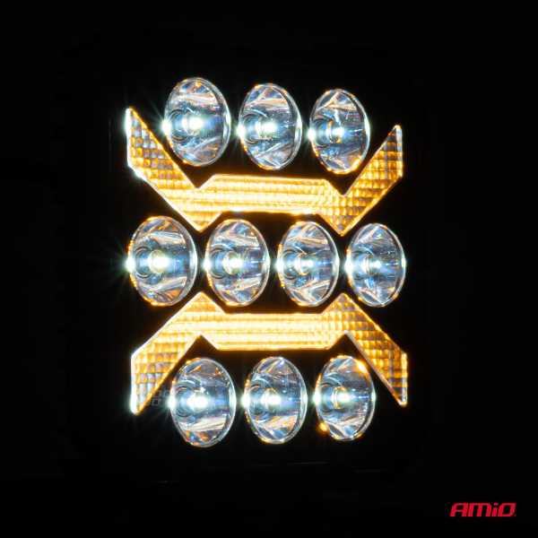 04209_AM_3 ΠΡΟΒΟΛΕΑΣ ΕΡΓΑΣΙΑΣ ΤΕΤΡΑΓΩΝΟΣ LED 54W 9-36V 10.000lm 6.500K 110x110x38mm AWL68 AMIO - 1 ΤΕΜ. - Image 3