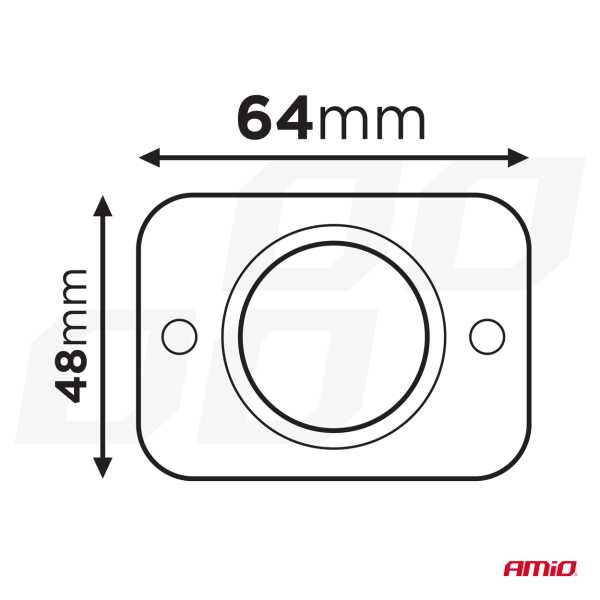 04232_AM_4 ΠΡΙΖΑ ΜΕ 2 ΘΥΡΕΣ USB ΚΑΙ ΚΑΠΑΚΙ 12/24V ΑΔΙΑΒΡΟΧΗ ΤΕΤΡΑΓΩΝΟ ΣΧΗΜΑ ΜΕ ΚΟΚΚΙΝΟ LED ΦΩΣ ΜΑΥΡΗ  AMIO - 1 Τεμ. - Image 4