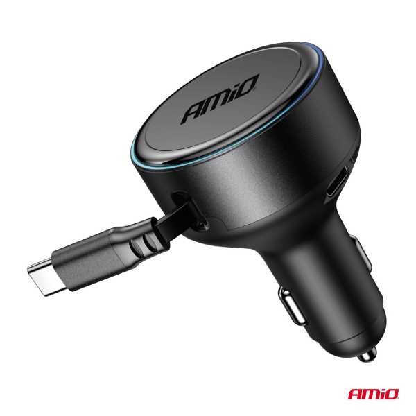 04368_AM_2 ΦΟΡΤΙΣΤΗΣ ΑΝΑΠΤΗΡΑ 12/24V ΜΕ 1 ΘΥΡΑ USB-C 60W 5V/3A ΤΑΧΕΙΑΣ ΦΟΡΤΙΣΗΣ ΜΕ ΕΝΣΩΜΑΤΟΜΕΝΟ ΚΑΛΩΔΙΟ USB-C ΑΜΙΟ - 1 ΤΕΜ. - Image 2
