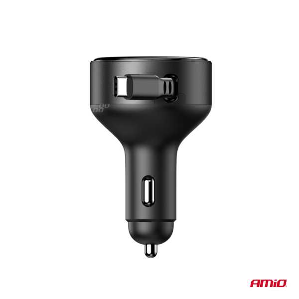 04368_AM_4 ΦΟΡΤΙΣΤΗΣ ΑΝΑΠΤΗΡΑ 12/24V ΜΕ 1 ΘΥΡΑ USB-C 60W 5V/3A ΤΑΧΕΙΑΣ ΦΟΡΤΙΣΗΣ ΜΕ ΕΝΣΩΜΑΤΟΜΕΝΟ ΚΑΛΩΔΙΟ USB-C ΑΜΙΟ - 1 ΤΕΜ. - Image 4