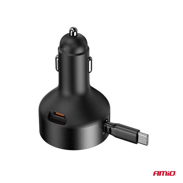 04368_AM_5 ΦΟΡΤΙΣΤΗΣ ΑΝΑΠΤΗΡΑ 12/24V ΜΕ 1 ΘΥΡΑ USB-C 60W 5V/3A ΤΑΧΕΙΑΣ ΦΟΡΤΙΣΗΣ ΜΕ ΕΝΣΩΜΑΤΟΜΕΝΟ ΚΑΛΩΔΙΟ USB-C ΑΜΙΟ - 1 ΤΕΜ. - Image 5