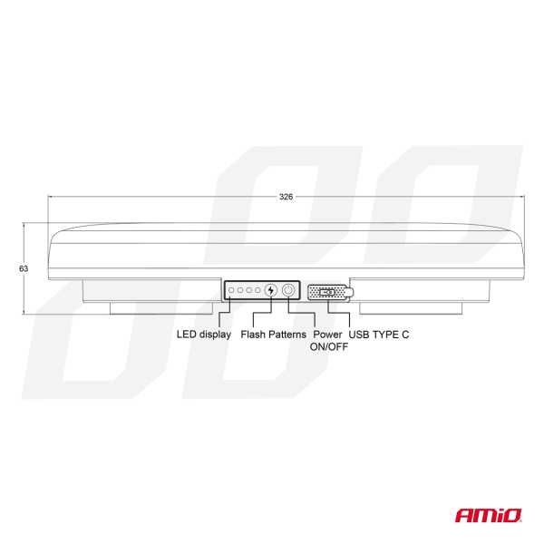 04369_AM_15 ΦΑΡΟΣ/ΣΤΡΟΜΠΟ ΜΠΑΡΑ R65 R10 12/24V 26W LED ΠΟΡΤΟΚΑΛΙ 10 ΧΡΗΣΕΩΝ ΜΕ ΜΑΓΝΗΤΙΚΗ ΒΑΣΗ 326x186x63mm ΑΜΙΟ - 1 ΤΕΜ. - Image 13