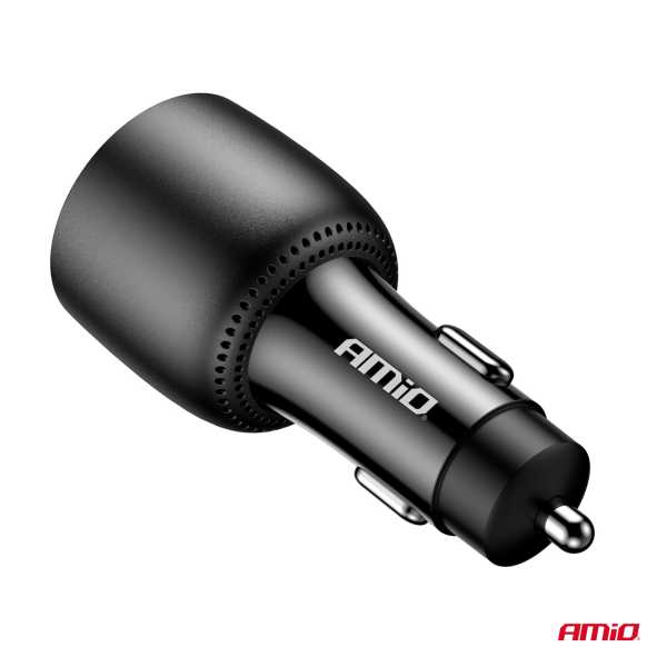 04371_AM_5 ΦΟΡΤΙΣΤΗΣ ΑΝΑΠΤΗΡΑ 12/24V ΜΕ 3 ΘΥΡΕΣ 2xUSB-C/1xUSB-A 95W 5V/3A ΤΑΧΕΙΑΣ ΦΟΡΤΙΣΗΣ ΑΛΟΥΜΙΝΙΟ/ΜΑΥΡΟΣ ΑΜΙΟ - 1 Τεμ. - Image 5