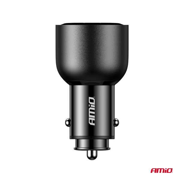 04372_AM_5 ΦΟΡΤΙΣΤΗΣ ΑΝΑΠΤΗΡΑ 12/24V ΜΕ 2 ΘΥΡΕΣ USB-C/USB-A 95W 5V/3A ΤΑΧΕΙΑΣ ΦΟΡΤΙΣΗΣ ΑΛΟΥΜΙΝΙΟ/ΜΑΥΡΟΣ ΑΜΙΟ - 1 Τεμ. - Image 5