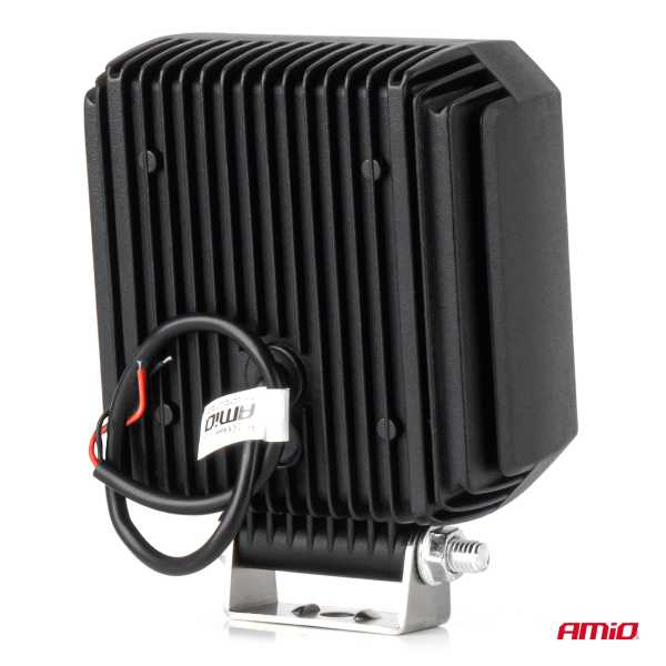 04395_AM_2 ΠΡΟΒΟΛΕΑΣ ΕΡΓΑΣΙΑΣ ΤΕΤΡΑΓΩΝΟΣ LED 30W 9>50V 3 ΧΡΗΣΕΩΝ ΛΕΥΚΟ ΦΩΣ 110x110x52mm AMIO - 1 Τεμ. - Image 2