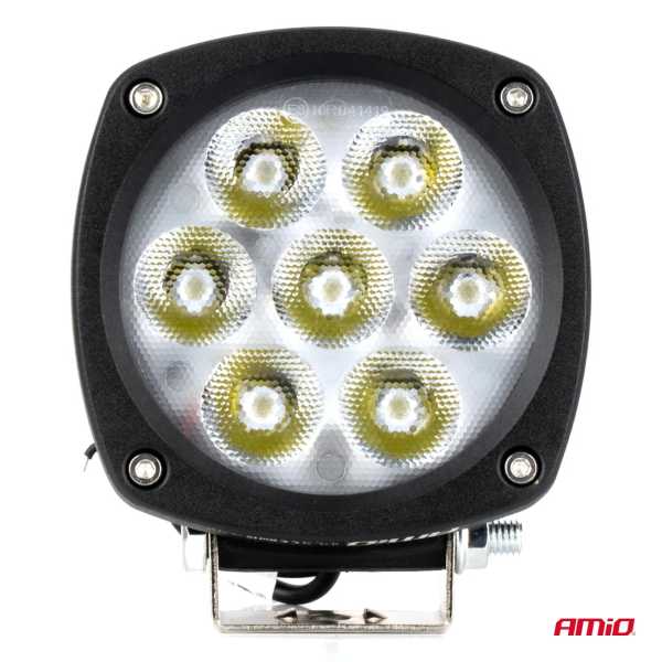 04396_AM_4 ΠΡΟΒΟΛΕΑΣ ΕΡΓΑΣΙΑΣ LED 21W 9>50V 3 ΧΡΗΣΕΩΝ ΛΕΥΚΟ ΦΩΣ 108x108x48mm AMIO - 1 Τεμ. - Image 4