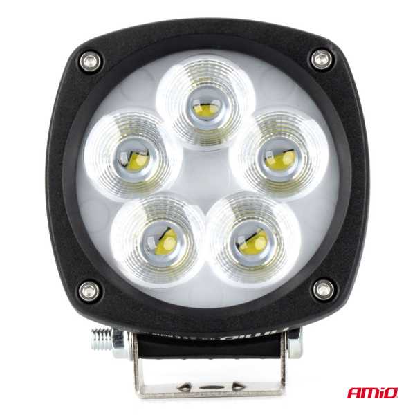 04397_AM_4 ΠΡΟΒΟΛΕΑΣ ΕΡΓΑΣΙΑΣ LED 29W 9>50V 3 ΧΡΗΣΕΩΝ ΛΕΥΚΟ ΦΩΣ 108x108x48mm AMIO - 1 Τεμ. - Image 4