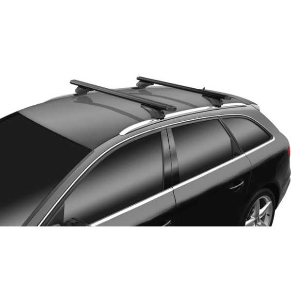 1468_MB_2 ΜΠΑΡΕΣ ΑΛΟΥΜΙΝΙΟΥ SONIC BLACK 120cm ΣΕ ΜΑΥΡΟ ΧΡΩΜΑ ΓΙΑ ΟΡΟΦΗ ΜΕ FLUSH ΚΑΙ RAISED RAILS MENABO - 2 ΤΕΜ. - Image 2