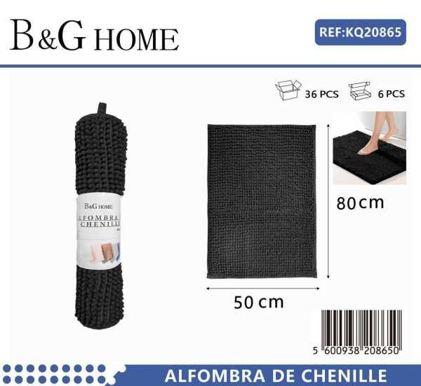 352ce6c77c8c31cedc598c35c5135385 Πατάκι μπάνιου - M0829 - 6C - 50x80cm - Black - 20865 - Image 2