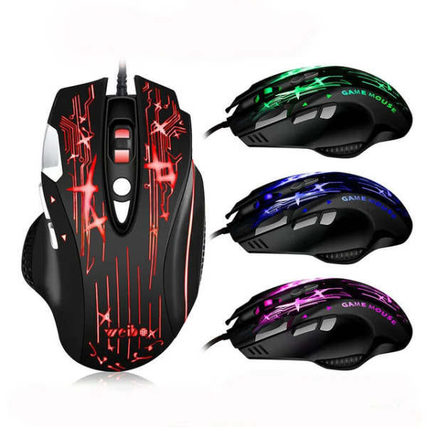 659127-2 Ενσύρματο ποντίκι Gaming - LED RGB - WB912 - Weibo - 659127 - Image 2