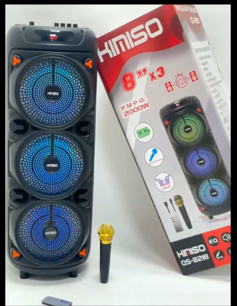 811450-1 Φορητό ηχείο subwoofer με μικρόφωνο Karaoke - QS-8218 - 813096 - Image 2