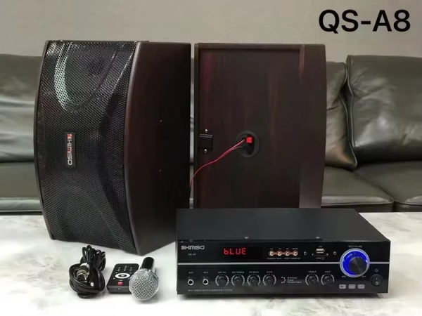 813164-2 Σετ ηχεία subwoofer με ενισχυτή & μικρόφωνο Karaoke - QS-A8 - 813164 - Image 3
