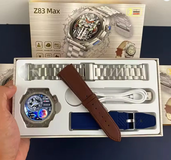 880518-5 Σετ Smartwatch με 3 λουράκια - Z83 MAX - 880518 - Blue - Image 5