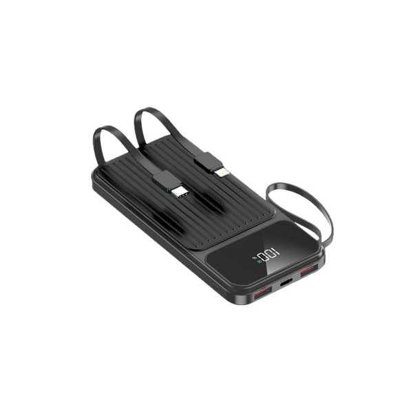 Maxlife-MXPB-06-power-bank-με-built-in-καλώδια-PD-QC-225W-10000-mA-μαύρο-2 Maxlife MXPB-06 power bank με built-in καλώδια, PD, QC, 22,5W, 10000 mA, μαύρο - Image 2