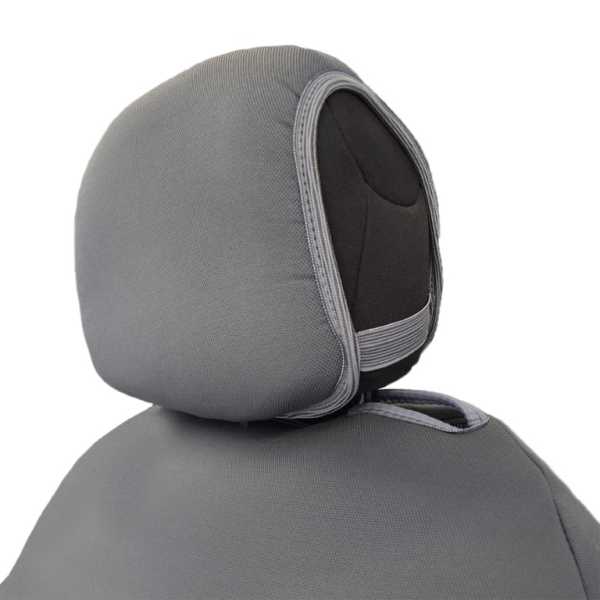 RECGREY-4 ΗΜΙΚΑΛΥΜΜΑΤΑ ΚΑΘΙΣΜΑΤΩΝ BUCKET RECARO ΓΚΡΙ ΜΕ ΥΠΟΔΟΧΗ ΠΡΟΣΚΕΦΑΛΟΥ ΜΕ VELCRO ΚΑΙ ΠΡΟΣΚΕΦΑΛΑ 2ΤΕΜ. - Image 4