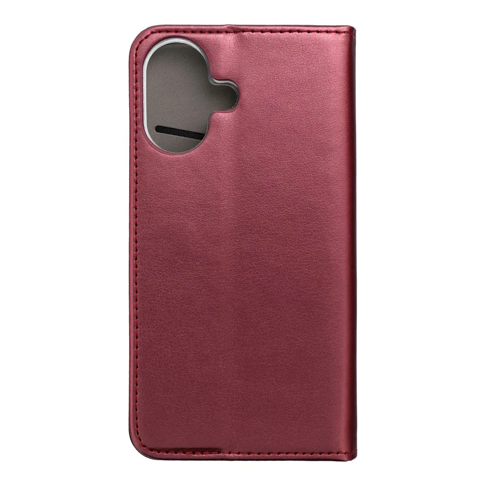 TechWave-Smart-Leather-case-for-Apple-iPhone-17-burgundy-2 TechWave Smart Leather case for Apple iPhone 17 burgundy - Image 2