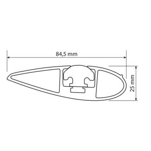 Y8050_prof ΜΠΑΡΕΣ ΟΡΟΦΗΣ ΑΝΟΔΙΩΜΕΝΟΥ ΑΛΟΥΜΙΝΙΟΥ FLUSH BAR STANDARD YAKIMA 95 cm (ΑΣΗΜΙ ΧΡΩΜΑ/ΜΕ ΚΛΕΙΔΑΡΙΕΣ) ΓΙΑ ΟΛΕΣ ΤΙΣ ΟΡΟΦΕΣ - 2 ΤΕΜ. - Image 8