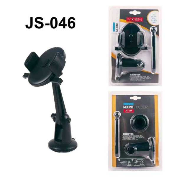d3dbccdcbc9da043553eb9542ea2e3fe Βάση στήριξης smartphone αυτοκινήτου - JS-046 - 812709 - Black - Image 2