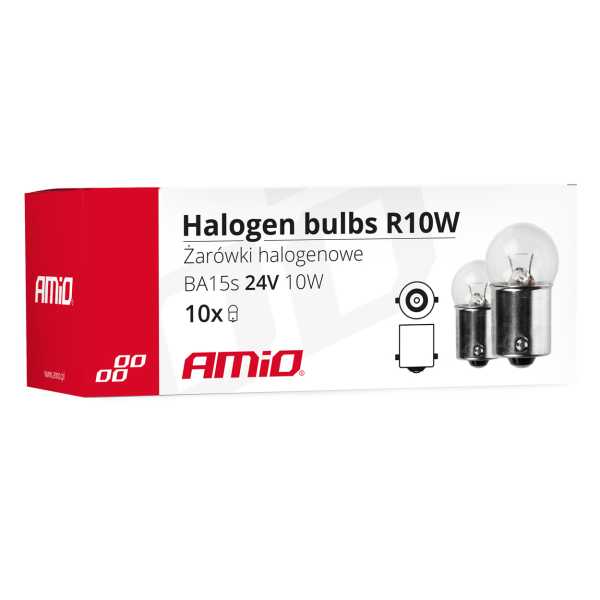 01004-3 R10W 24V 10W BA15s (ΦΟΥΝΤΟΥΚΙ) ΑΛΟΓΟΝΟΥ AMIO - 10 ΤΕΜ. - Image 3