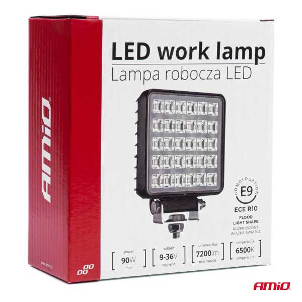03245_4 ΠΡΟΒΟΛΕΑΣ ΕΡΓΑΣΙΑΣ WORKING LAMP 30xSMD 90W 9-36V 110x110x42mm AWL34 ΑMiO - 1 TEM. - Image 4